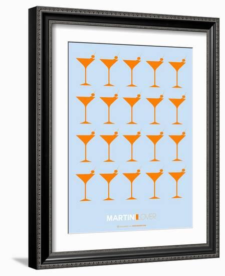 Martini Lover Orange-NaxArt-Framed Art Print