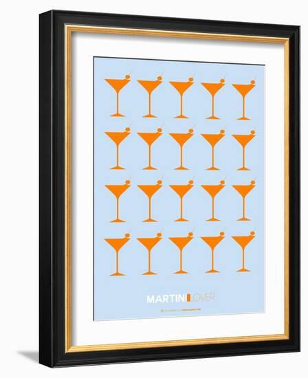 Martini Lover Orange-NaxArt-Framed Art Print