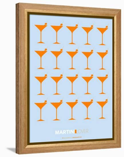 Martini Lover Orange-NaxArt-Framed Stretched Canvas