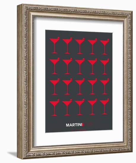 Martini Lover Red-NaxArt-Framed Art Print