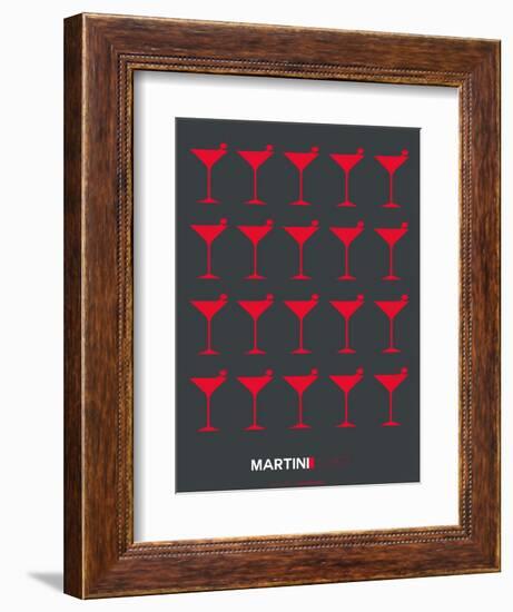 Martini Lover Red-NaxArt-Framed Art Print