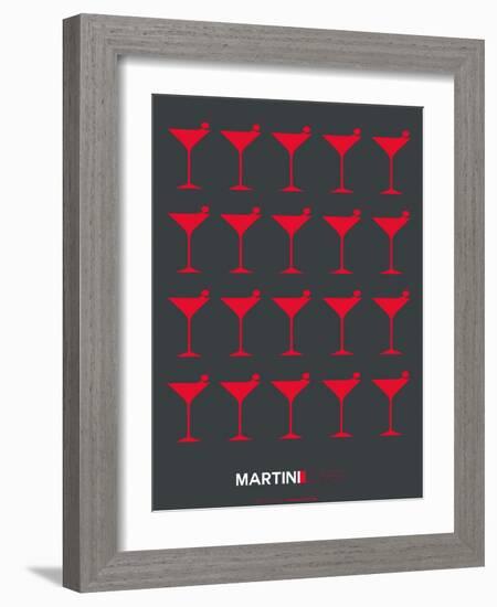 Martini Lover Red-NaxArt-Framed Art Print