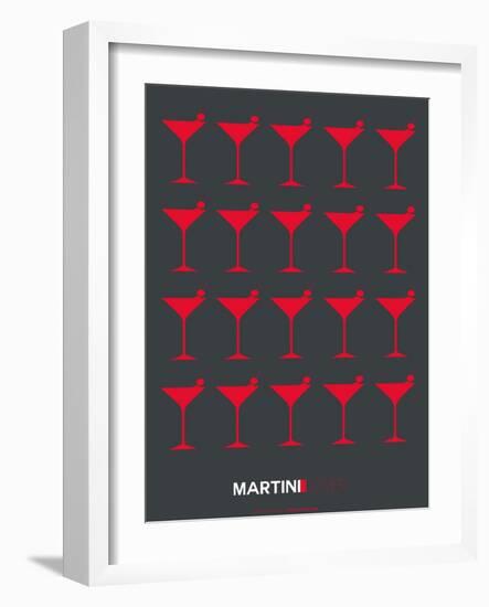 Martini Lover Red-NaxArt-Framed Art Print
