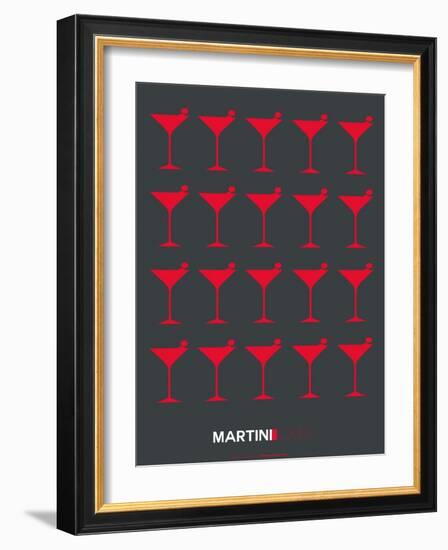 Martini Lover Red-NaxArt-Framed Art Print