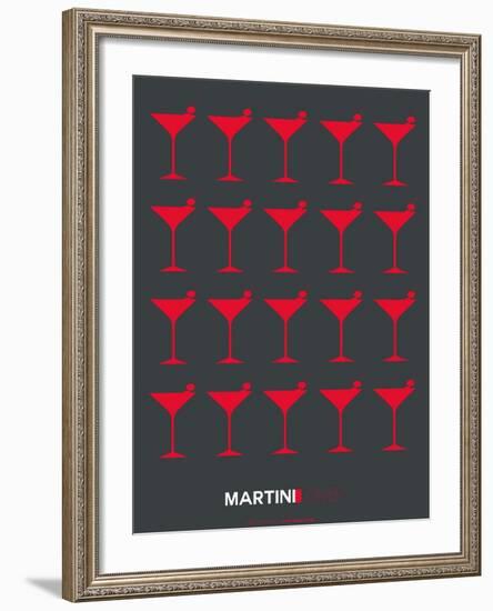 Martini Lover Red-NaxArt-Framed Art Print