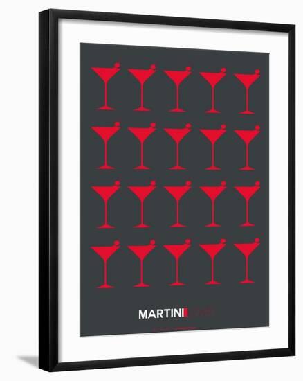 Martini Lover Red-NaxArt-Framed Art Print