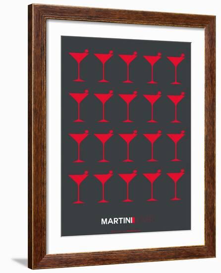 Martini Lover Red-NaxArt-Framed Art Print