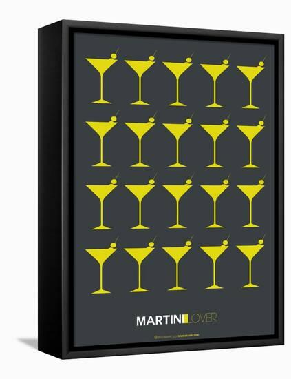 Martini Lover Yellow-NaxArt-Framed Stretched Canvas