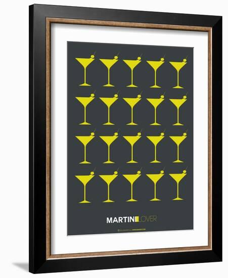 Martini Lover Yellow-NaxArt-Framed Art Print