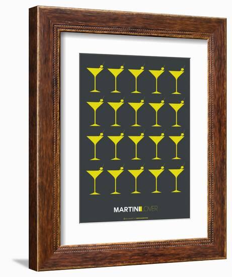 Martini Lover Yellow-NaxArt-Framed Art Print