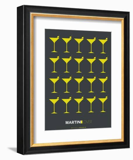 Martini Lover Yellow-NaxArt-Framed Art Print