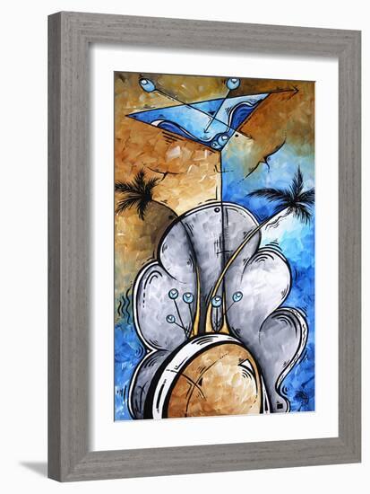 Martini On The Beach-Megan Aroon Duncanson-Framed Art Print