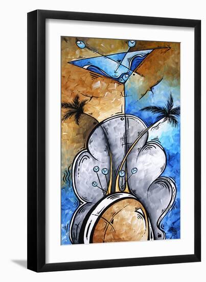 Martini On The Beach-Megan Aroon Duncanson-Framed Art Print