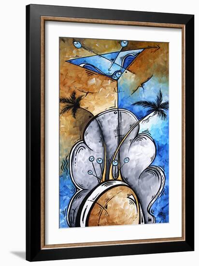 Martini On The Beach-Megan Aroon Duncanson-Framed Art Print