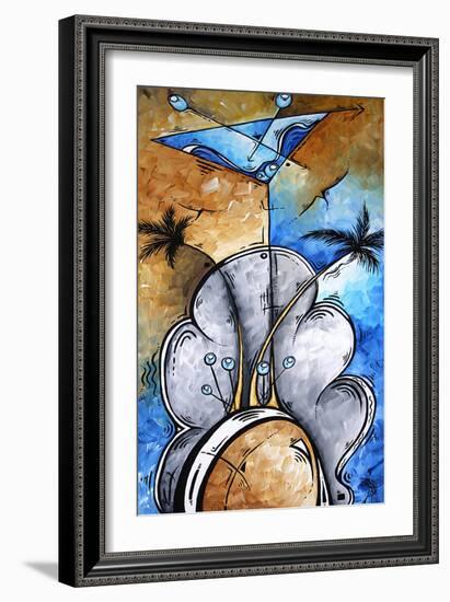 Martini On The Beach-Megan Aroon Duncanson-Framed Art Print