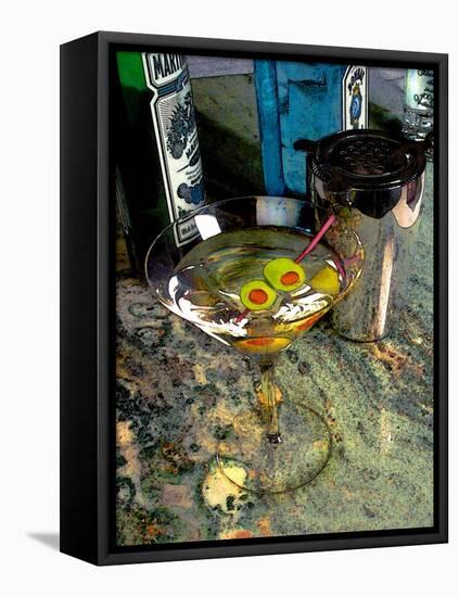 Martini on the Marble Table-Steve Ash-Framed Premier Image Canvas