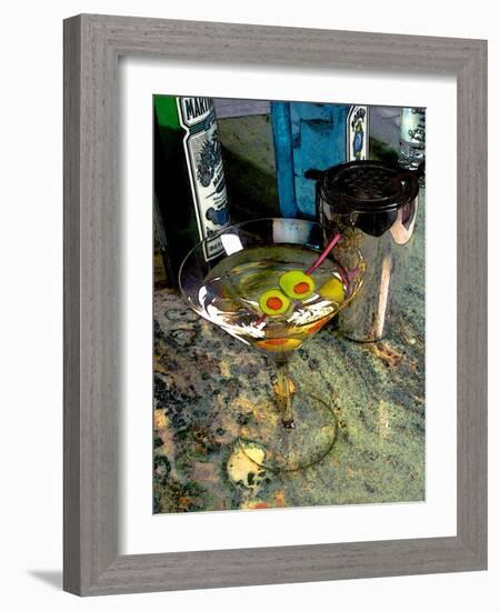 Martini on the Marble Table-Steve Ash-Framed Giclee Print