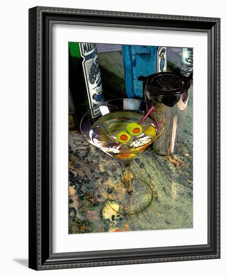 Martini on the Marble Table-Steve Ash-Framed Giclee Print