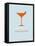 Martini Poster Orange-NaxArt-Framed Stretched Canvas