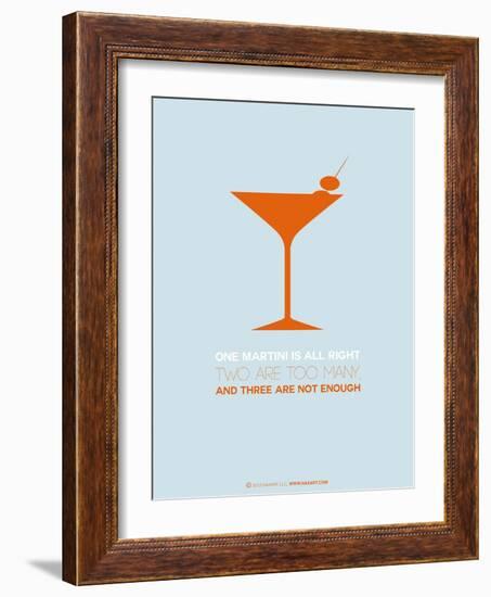 Martini Poster Orange-NaxArt-Framed Art Print