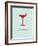 Martini Poster Red-NaxArt-Framed Art Print