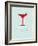 Martini Poster Red-NaxArt-Framed Art Print