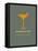 Martini Poster Yellow-NaxArt-Framed Stretched Canvas