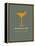 Martini Poster Yellow-NaxArt-Framed Stretched Canvas