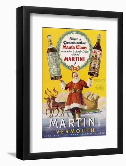 Martini Vermouth - What Is Christmas Without It?-null-Framed Photographic Print