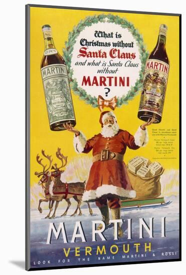 Martini Vermouth - What Is Christmas Without It?-null-Mounted Photographic Print