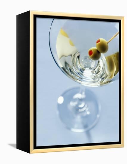 Martini with Olives-Steve Lupton-Framed Premier Image Canvas