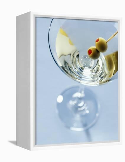 Martini with Olives-Steve Lupton-Framed Premier Image Canvas