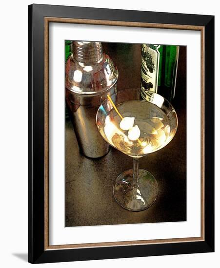 Martini with Two Onions-Steve Ash-Framed Giclee Print