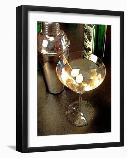 Martini with Two Onions-Steve Ash-Framed Giclee Print