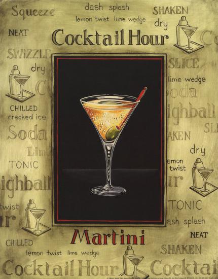 martini art print by gregory gorham art com