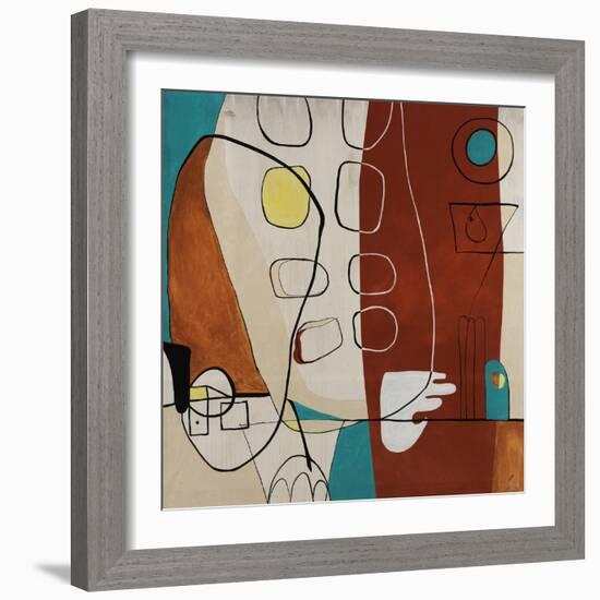 Martini-Tony Wire-Framed Giclee Print