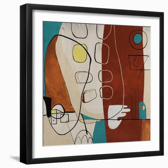 Martini-Tony Wire-Framed Giclee Print