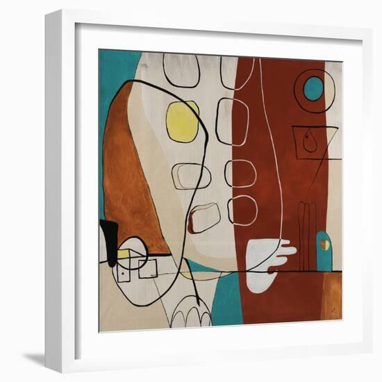 Martini-Tony Wire-Framed Giclee Print