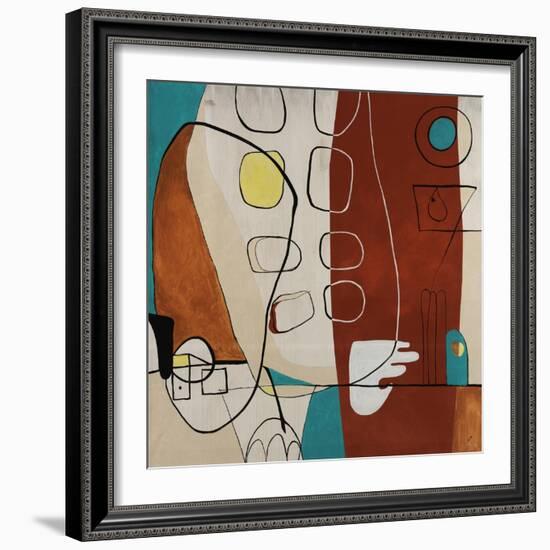 Martini-Tony Wire-Framed Giclee Print