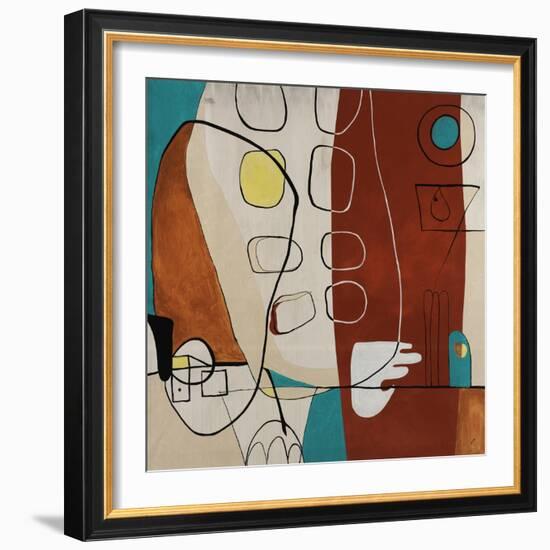 Martini-Tony Wire-Framed Giclee Print