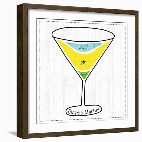 Martini-Lauren Gibbons-Framed Art Print