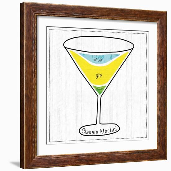 Martini-Lauren Gibbons-Framed Art Print