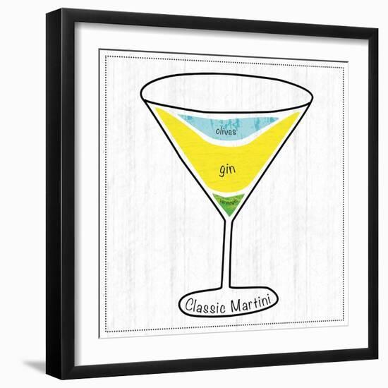 Martini-Lauren Gibbons-Framed Art Print