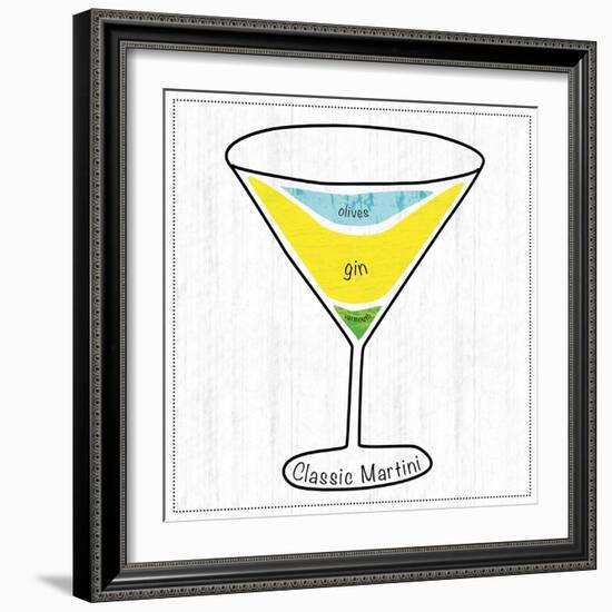 Martini-Lauren Gibbons-Framed Art Print