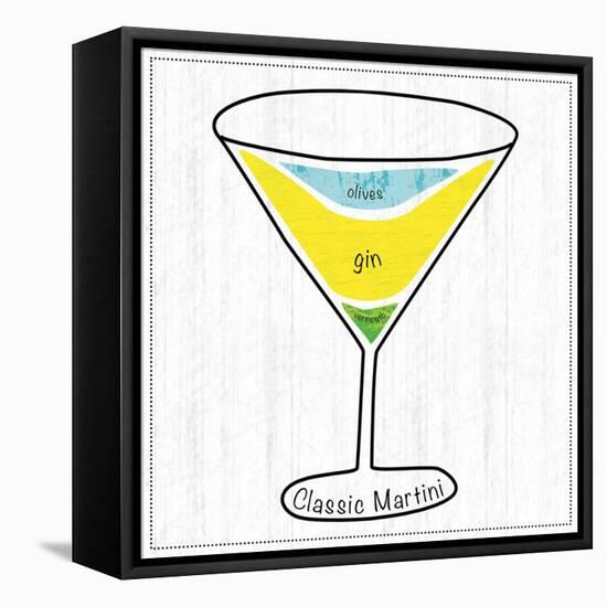 Martini-Lauren Gibbons-Framed Stretched Canvas