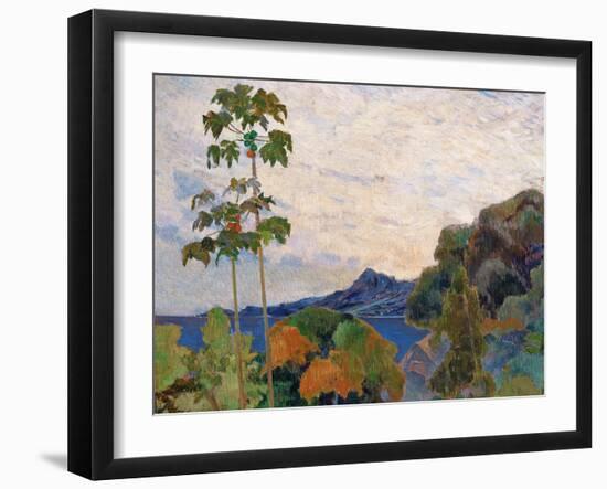 Martinique Landscape, 1887 (Detail)-Paul Gauguin-Framed Giclee Print