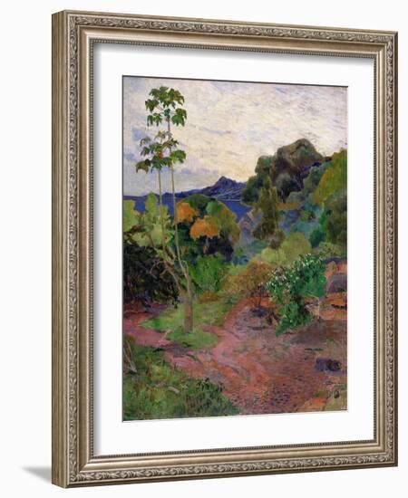 Martinique Landscape, 1887-Paul Gauguin-Framed Giclee Print