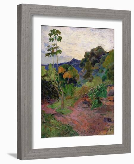 Martinique Landscape, 1887-Paul Gauguin-Framed Giclee Print