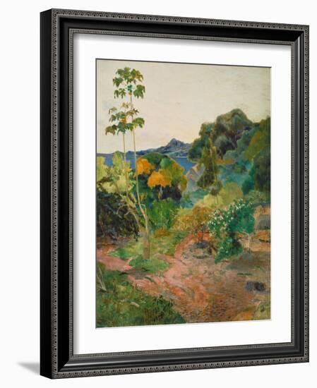 Martinique Landscape (Tropical Vegetation), 1887-Paul Gauguin-Framed Giclee Print