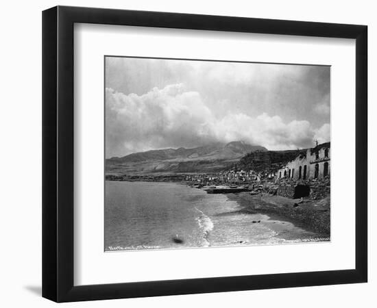 Martinique Town after Volcanic Eruption-null-Framed Photographic Print